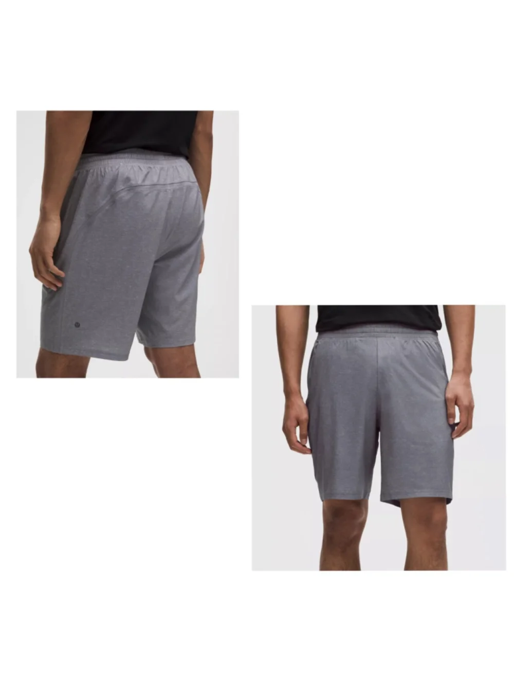 Lululemon Pace Breaker 9 Inch Shorts Men L Gray Heather Athletic Athletic Lined